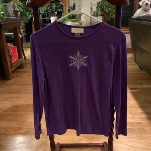 MC Sportswear Women's Winter Purple Top - Size Medium